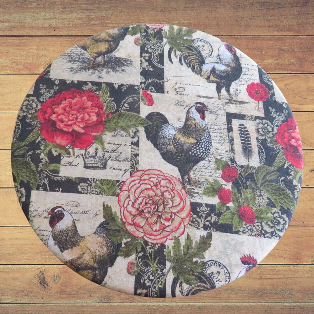 Kitchenaid Reversible Chickens and Red Plaid Mixer Bowl Cover